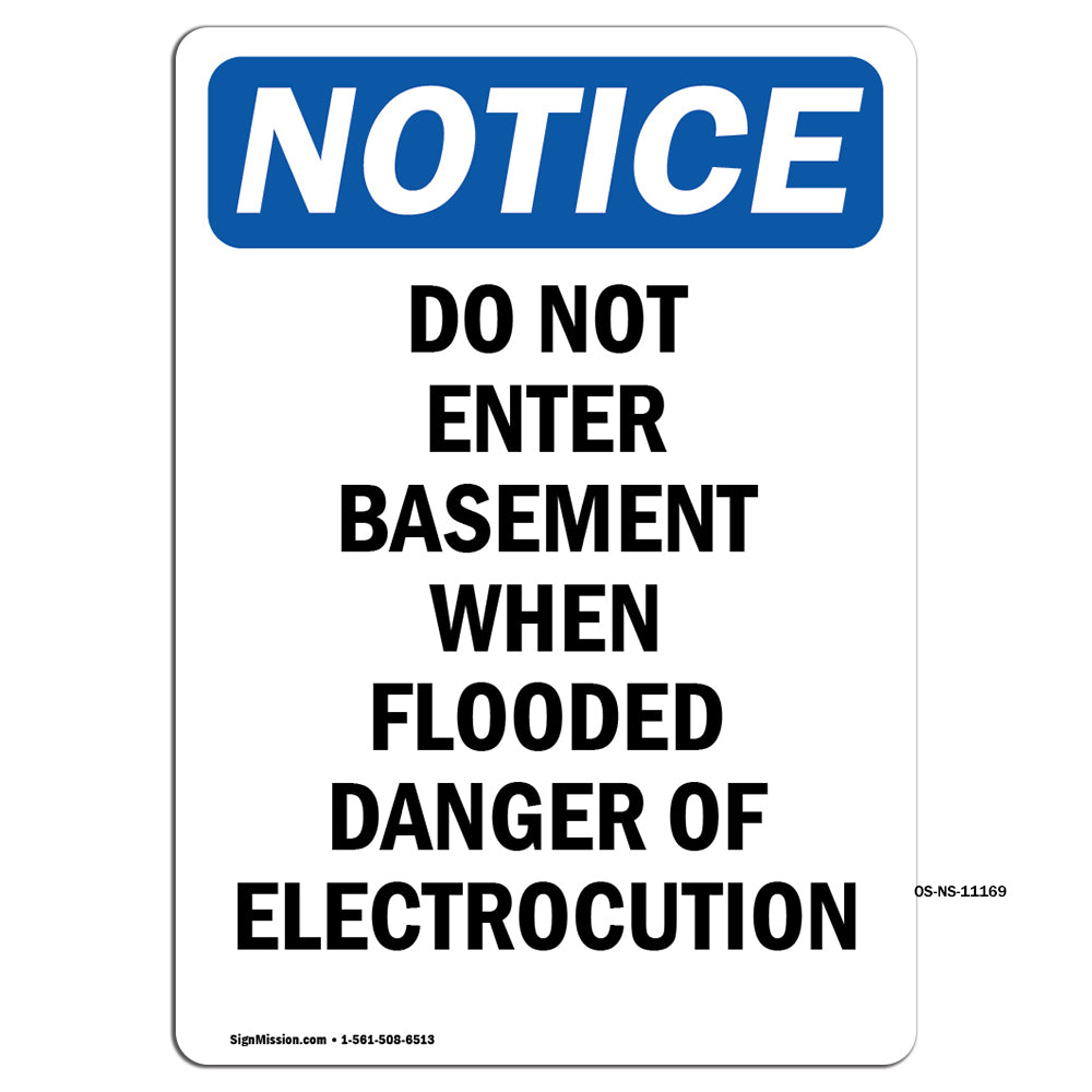 Do Not Enter Basement When Flooded Danger