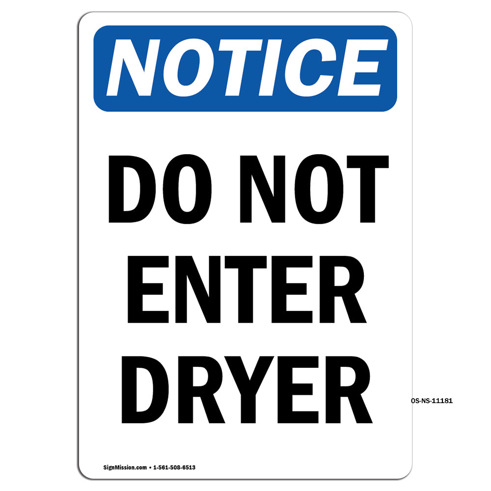 Do Not Enter Dryer