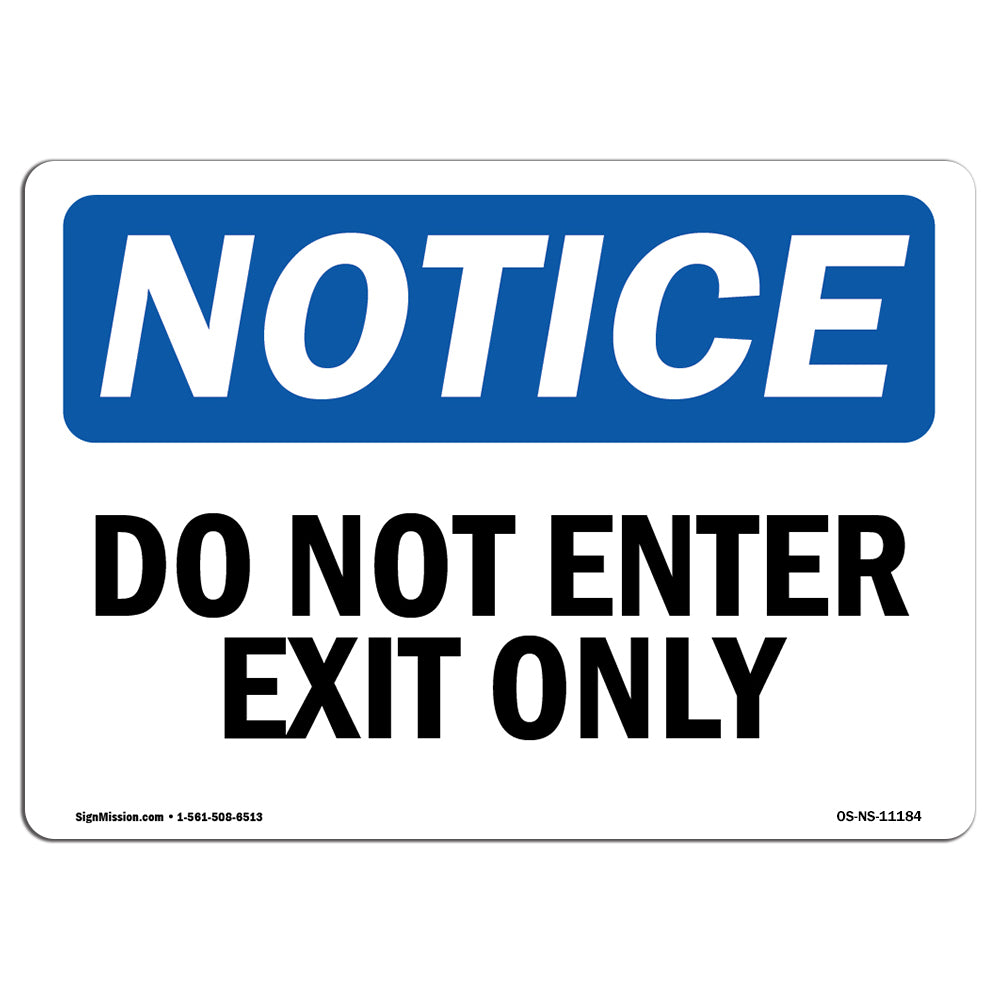 Do Not Enter Exit Only