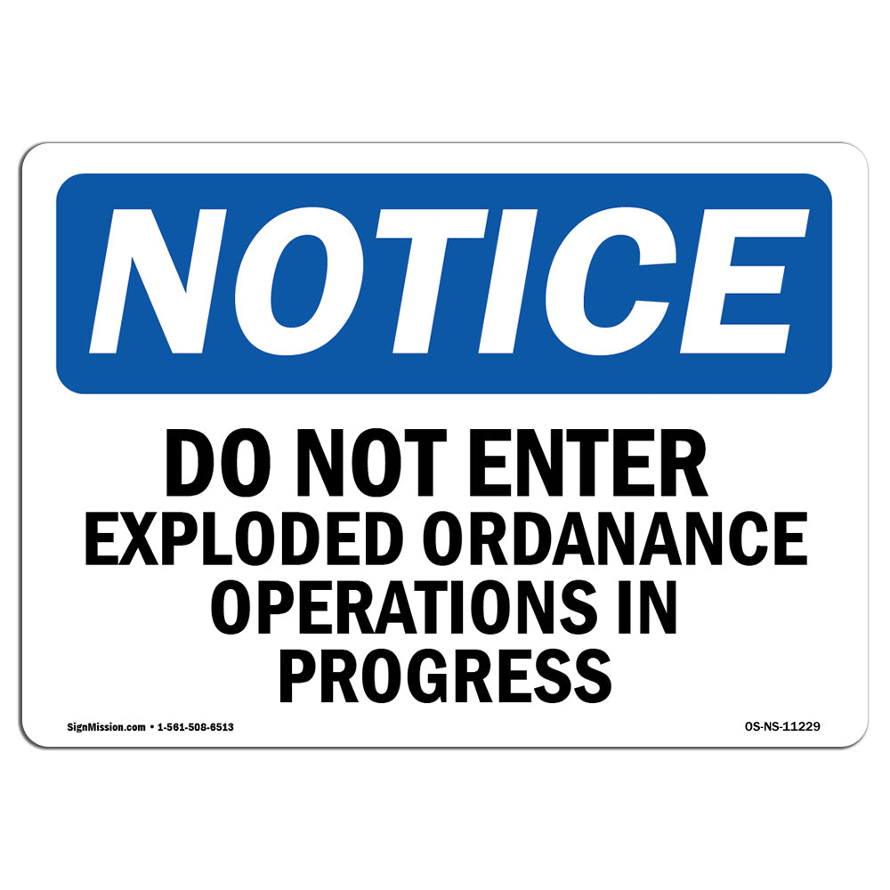 Do Not Enter Unexploded Ordnance Operations