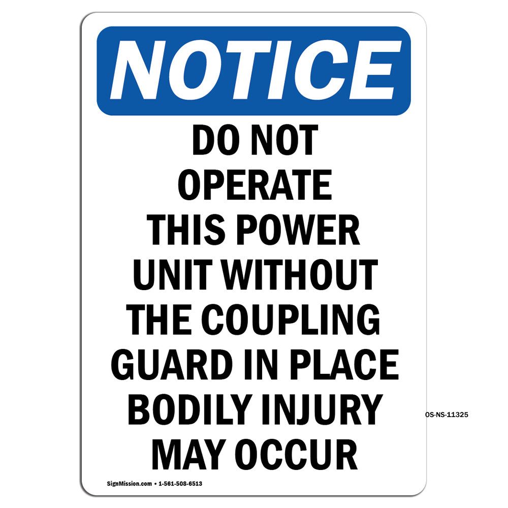 Do Not Operate This Power Unit