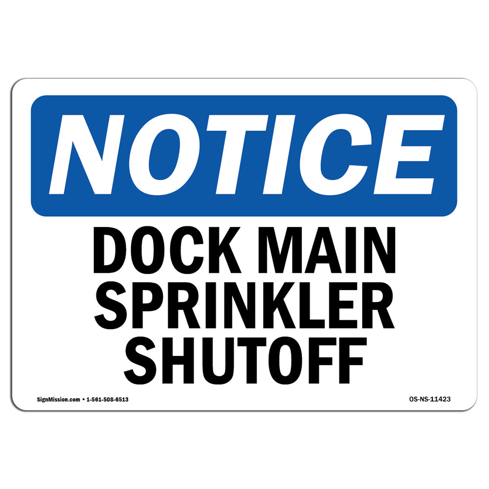 Dock Main Sprinkler Shutoff