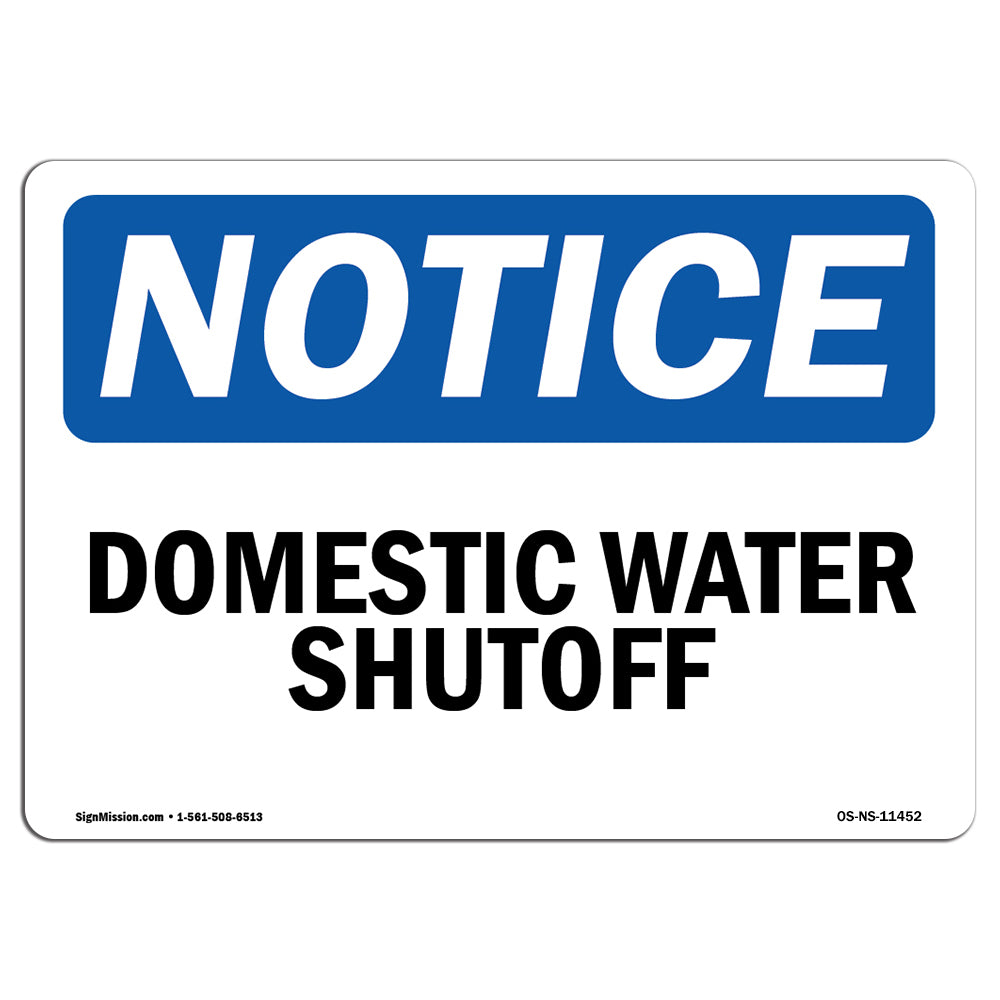Domestic Water Shutoff