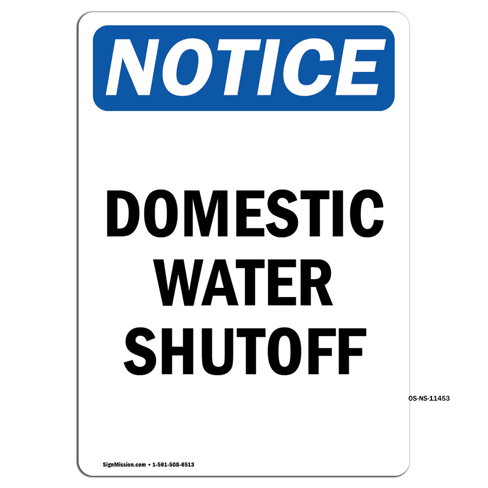 Domestic Water Shutoff