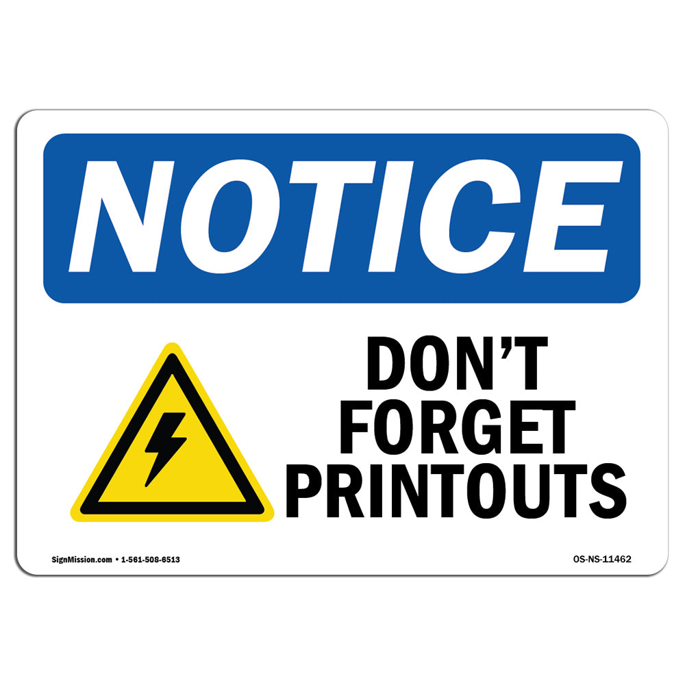 Don't Forget Printouts