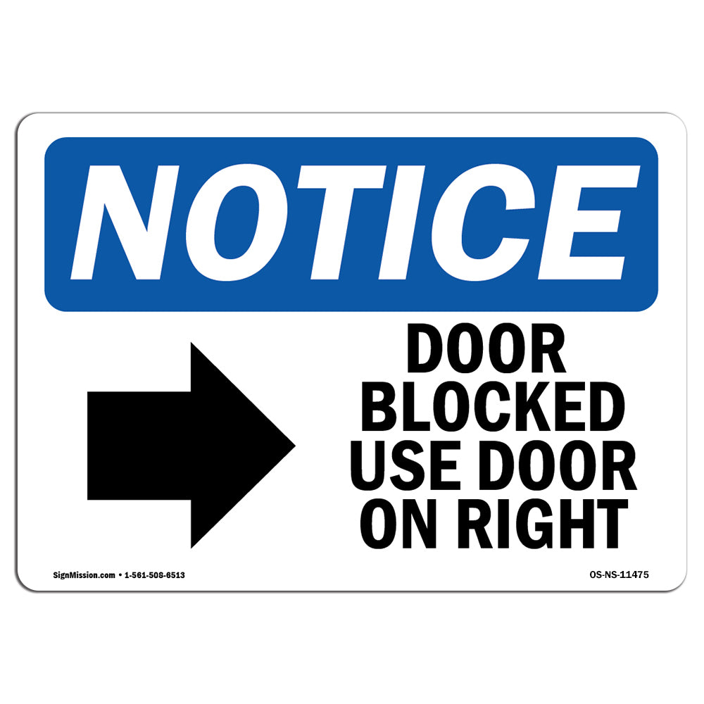 Door Blocked Use Door On Left