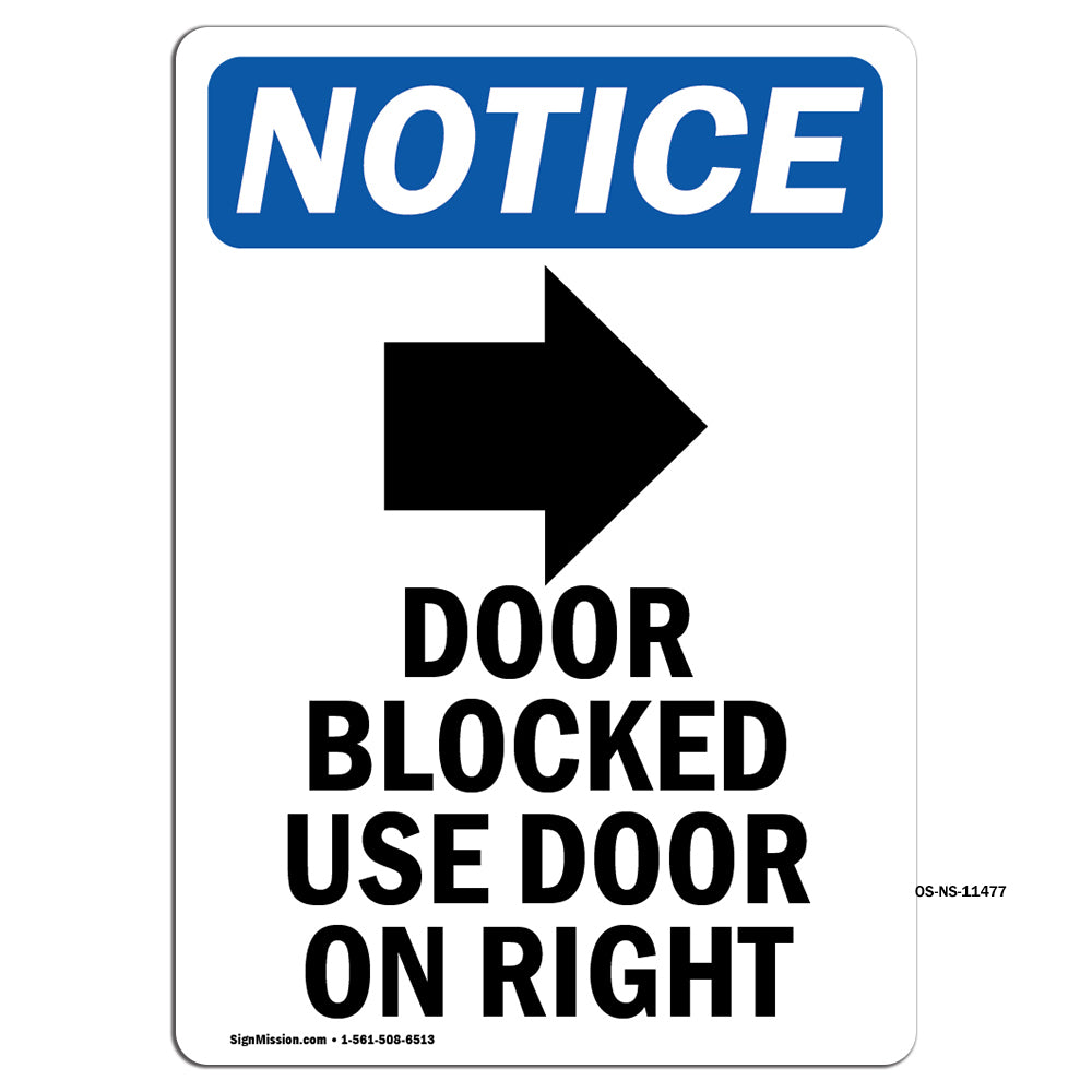 Door Blocked Use Door On Left