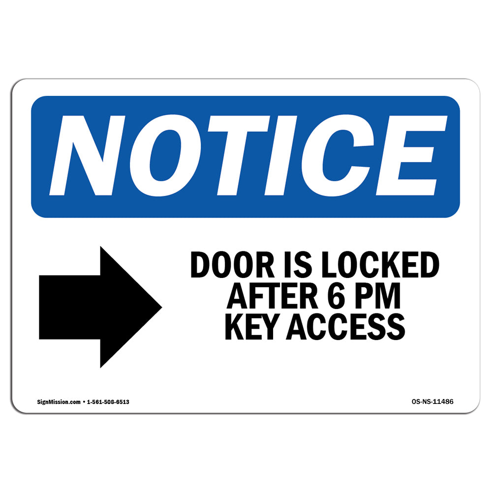 Door Is Locked After 6 Pm Key