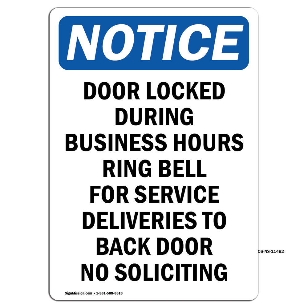 Door Locked During Business Hours Ring Bell