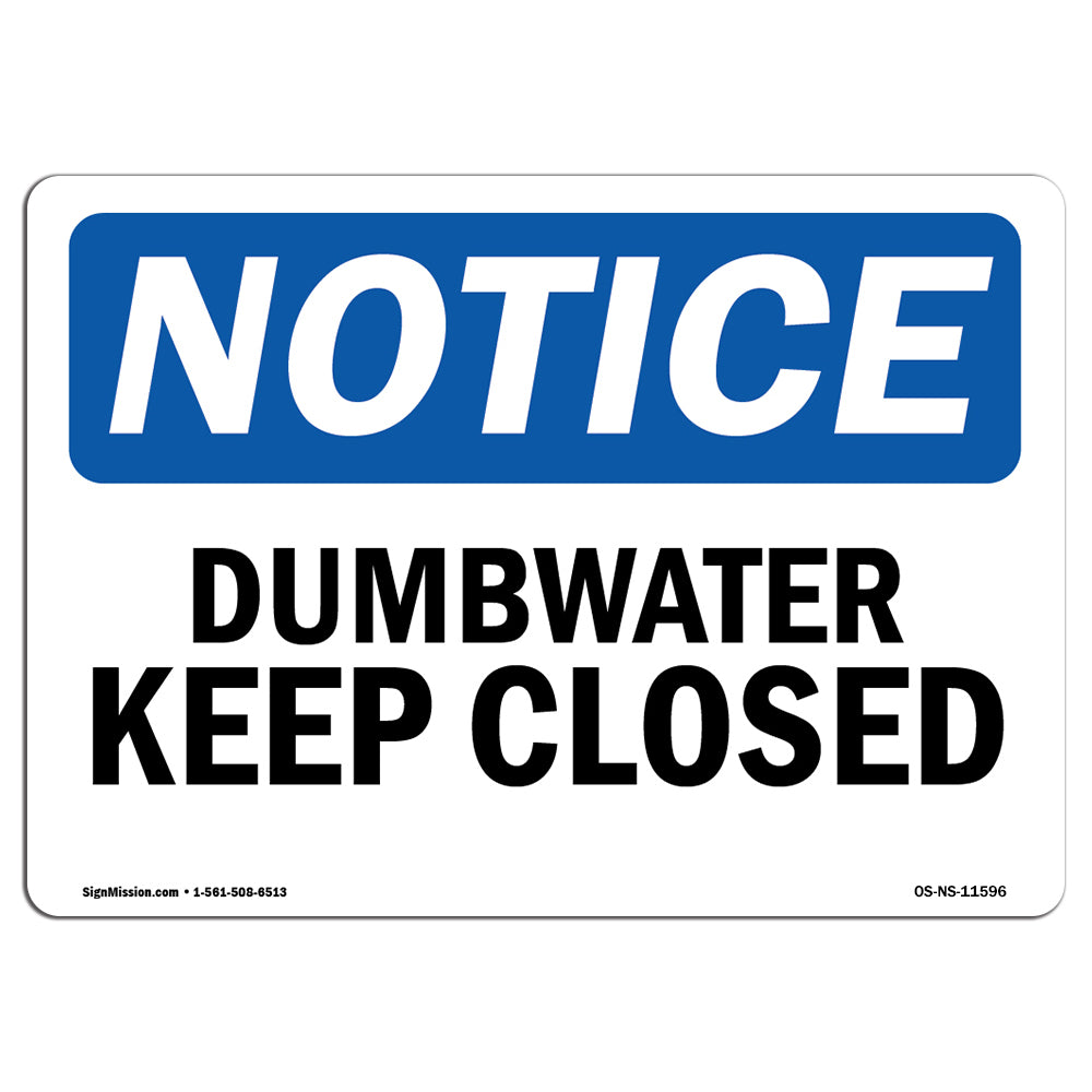 Dumbwaiter Keep Closed Sign