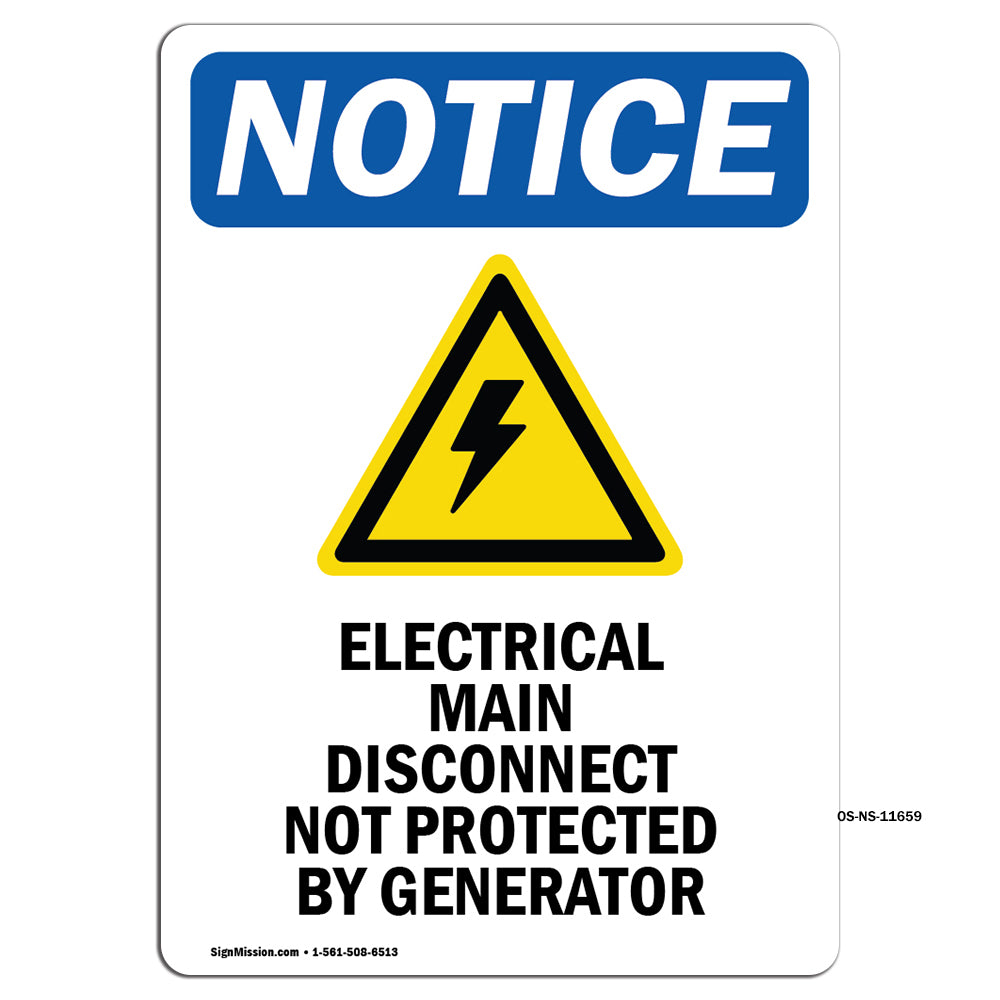 Electrical Main Disconnect Not