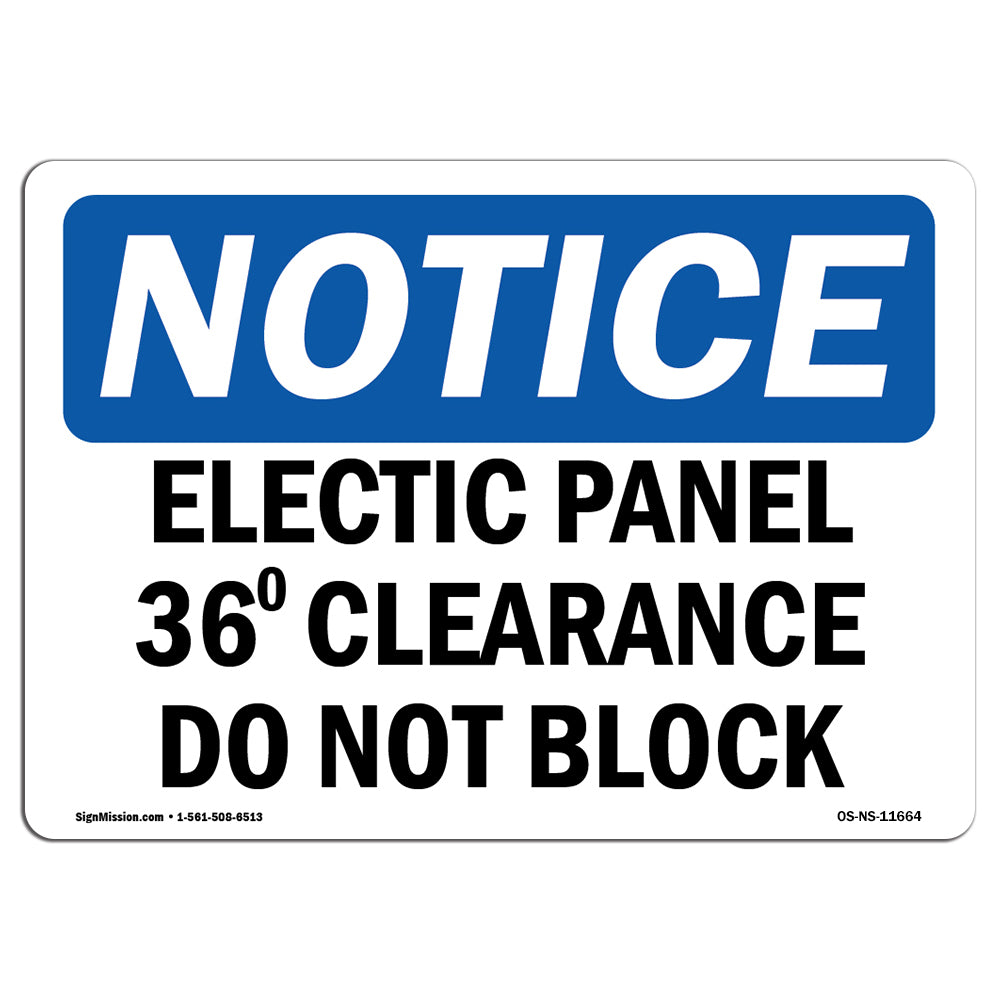 Electrical Panel 36 Clearance Do Not Block