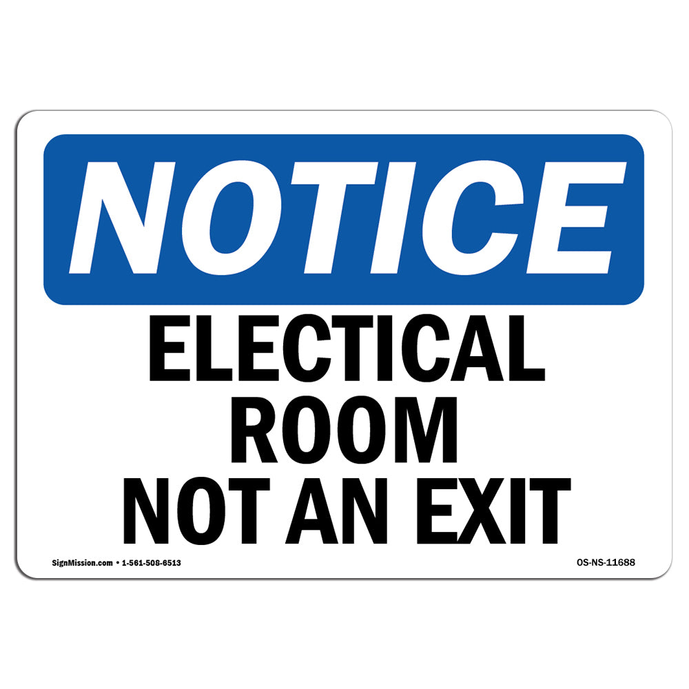 Electrical Room Not An Exit Sign
