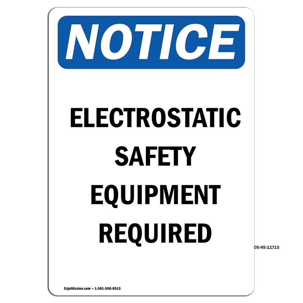 Electrostatic Safety Equipment Required