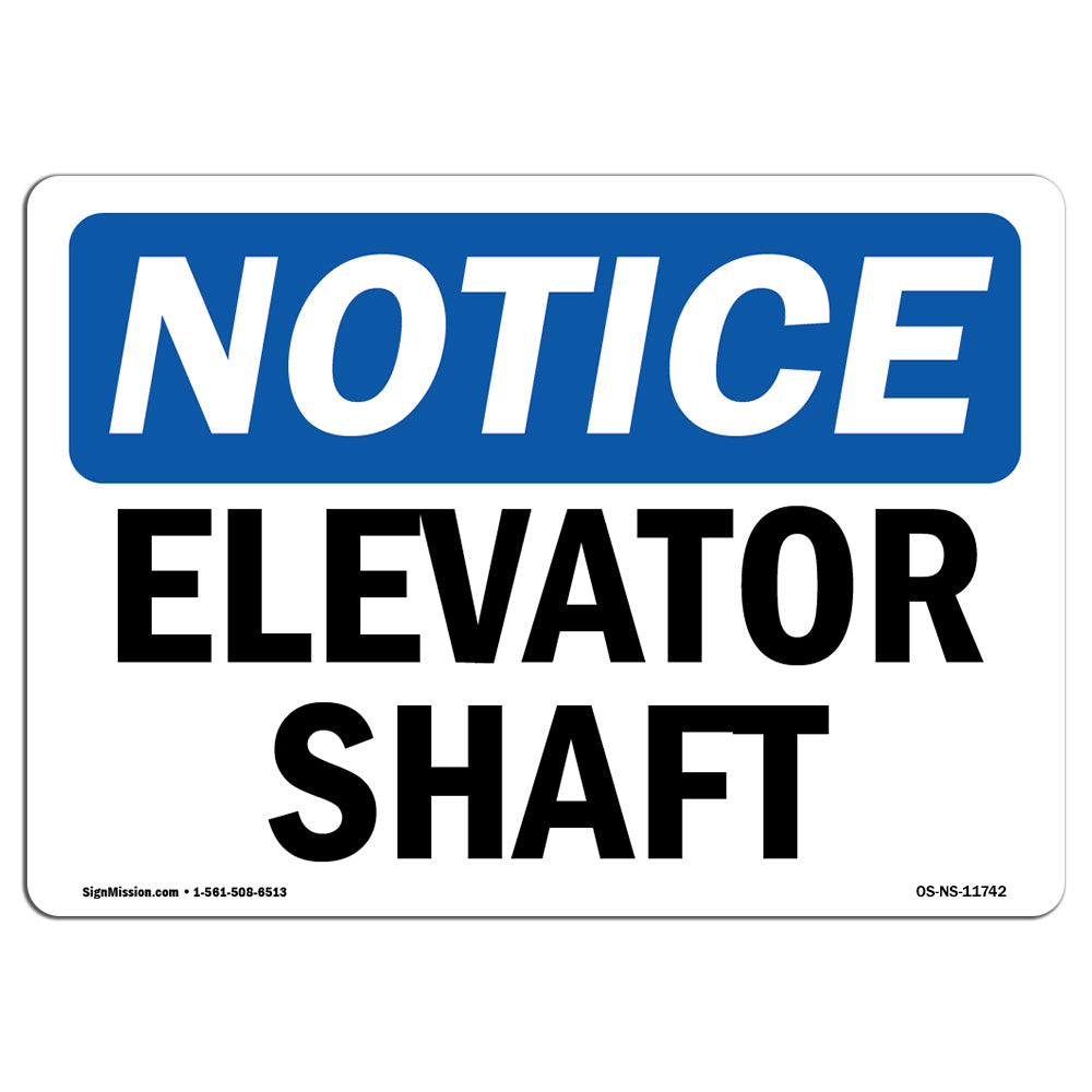 Elevator Shaft Sign