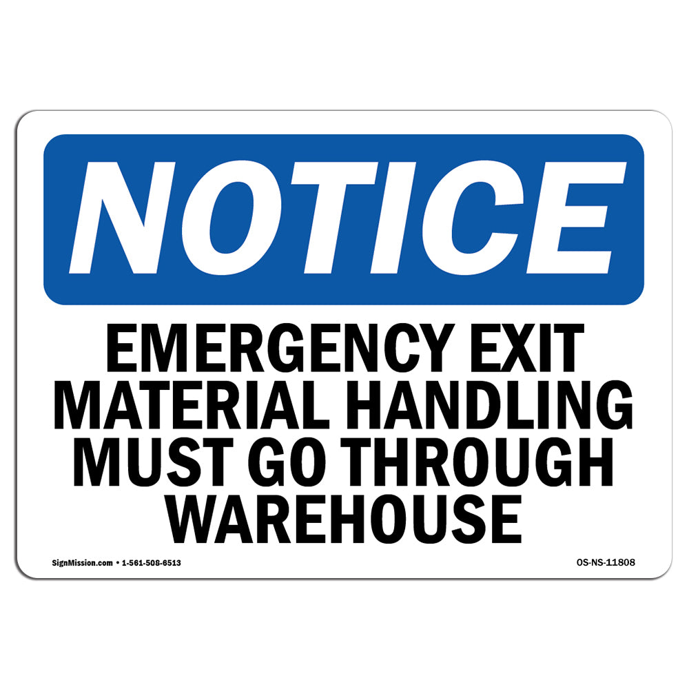 Emergency Exit Material Handling Must Go