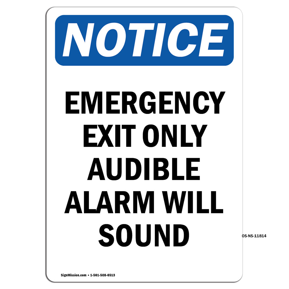 Emergency Exit Only Audible Alarm