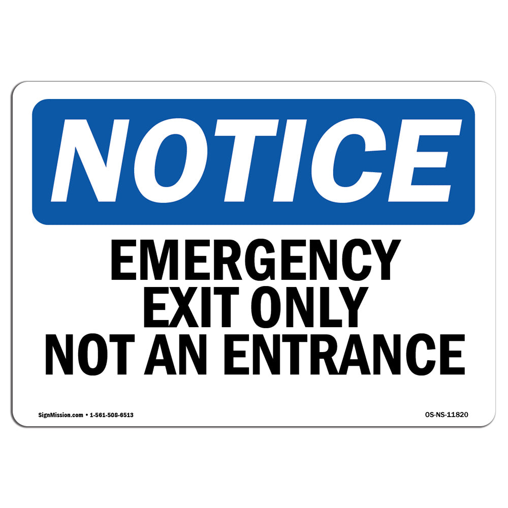 Emergency Exit Only Not An Entrance
