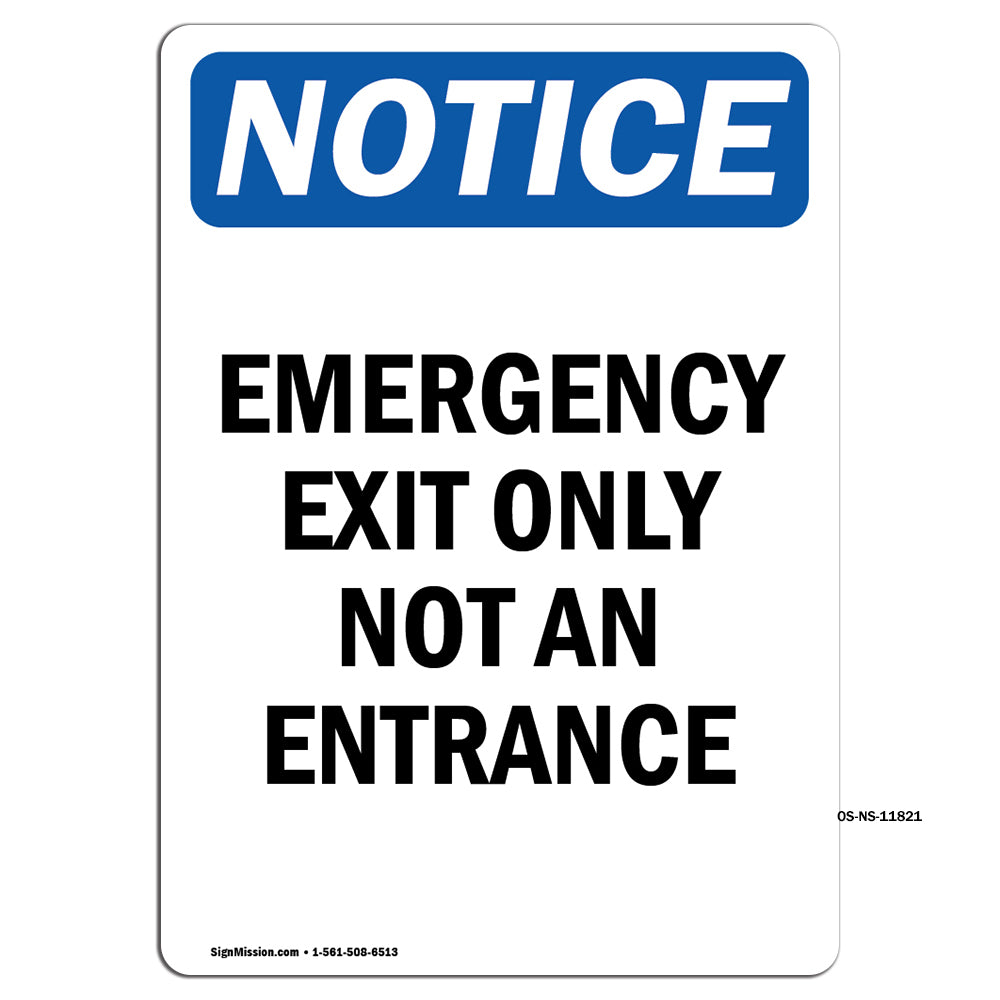 Emergency Exit Only Not An Entrance
