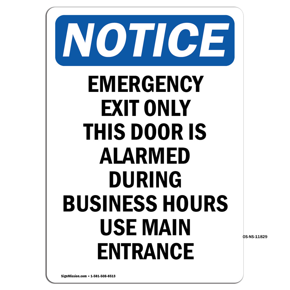 Emergency Exit Only This Door Is Alarmed