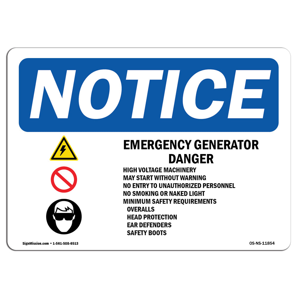 Emergency Generator Danger High
