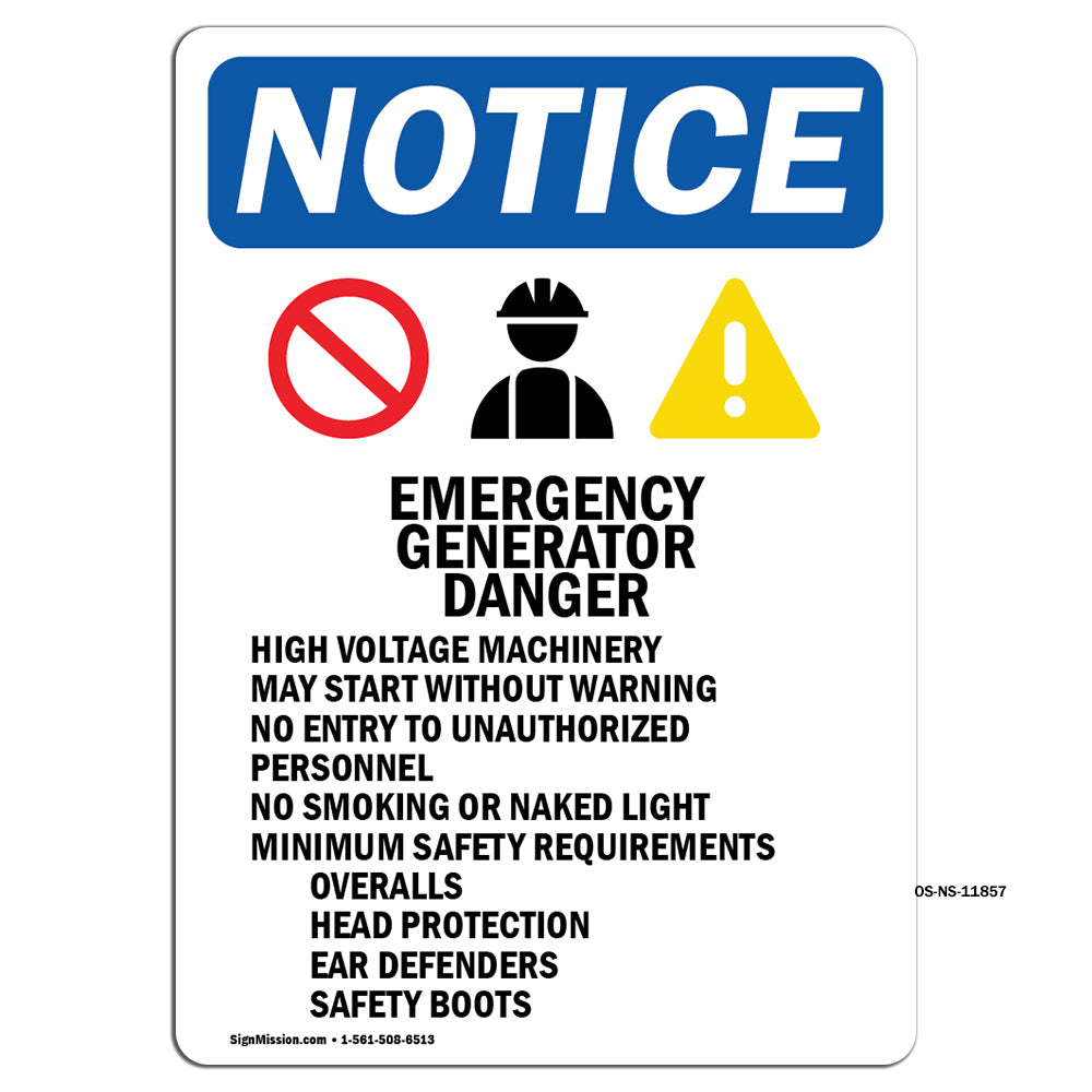 Emergency Generator Danger High