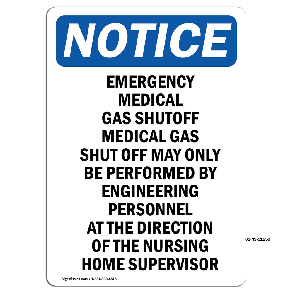 Emergency Medical Gas Shutoff Medical Gas
