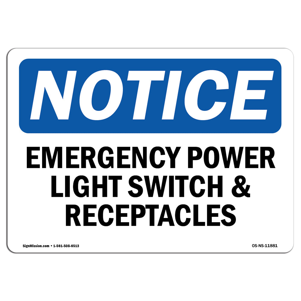 Emergency Power Light Switch And Receptacles