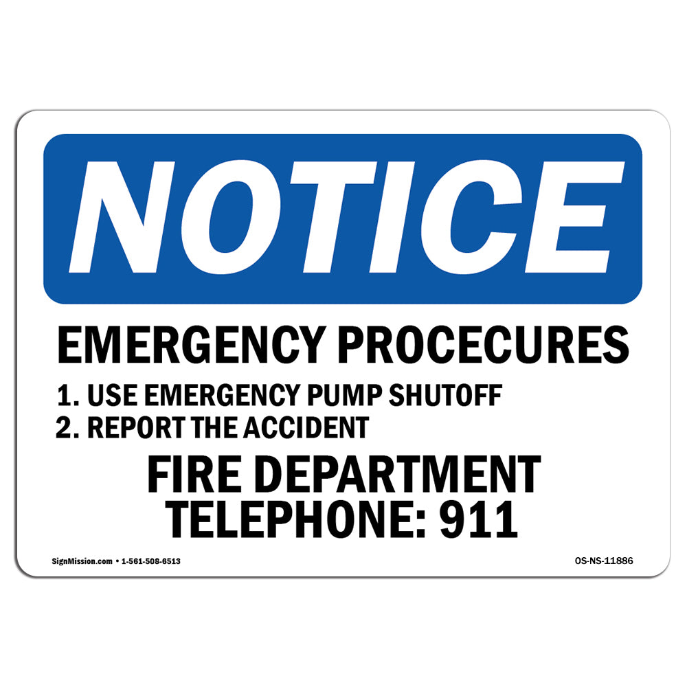 Emergency Procedures 1. Use Emergency Pump