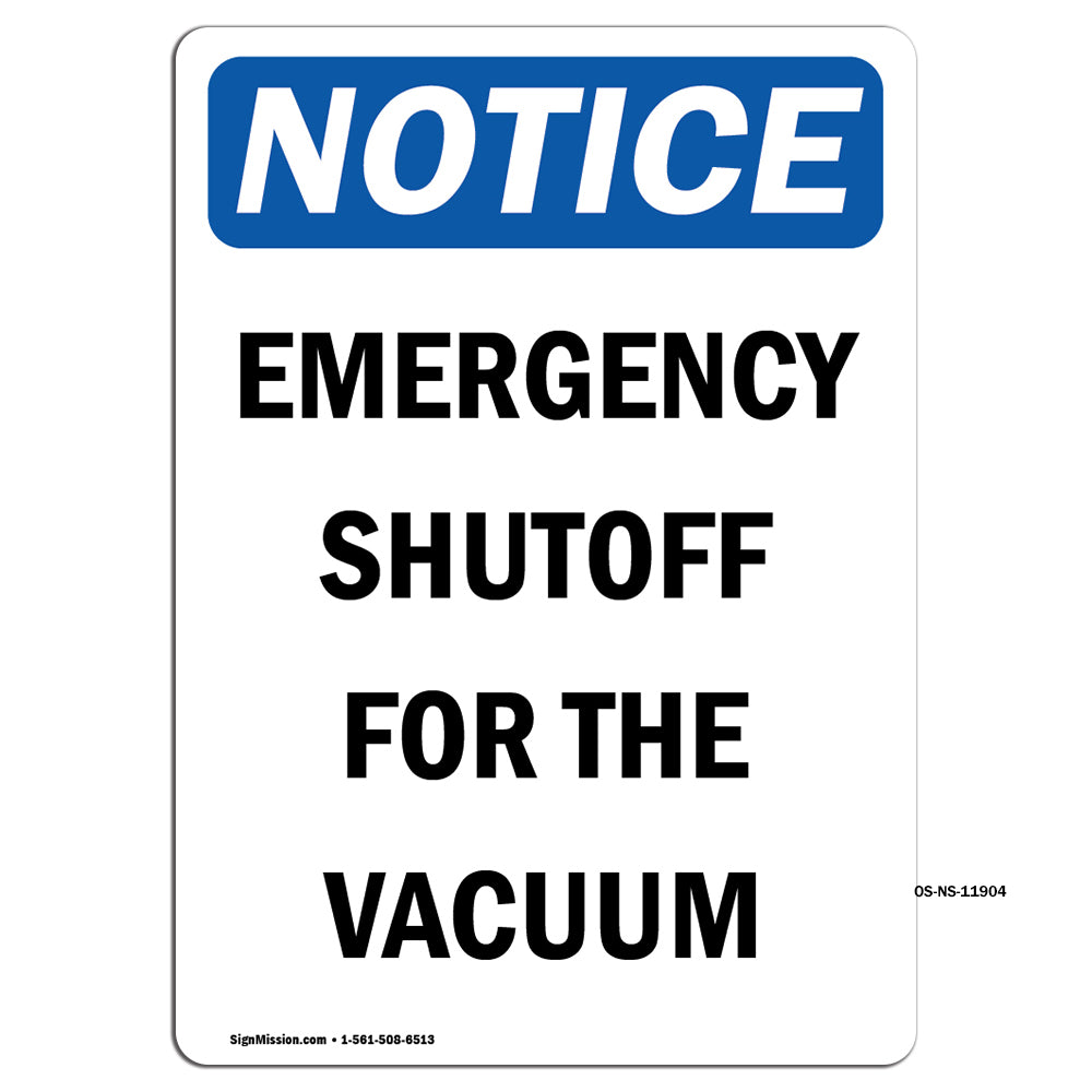 Emergency Shutoff For The Vacuum