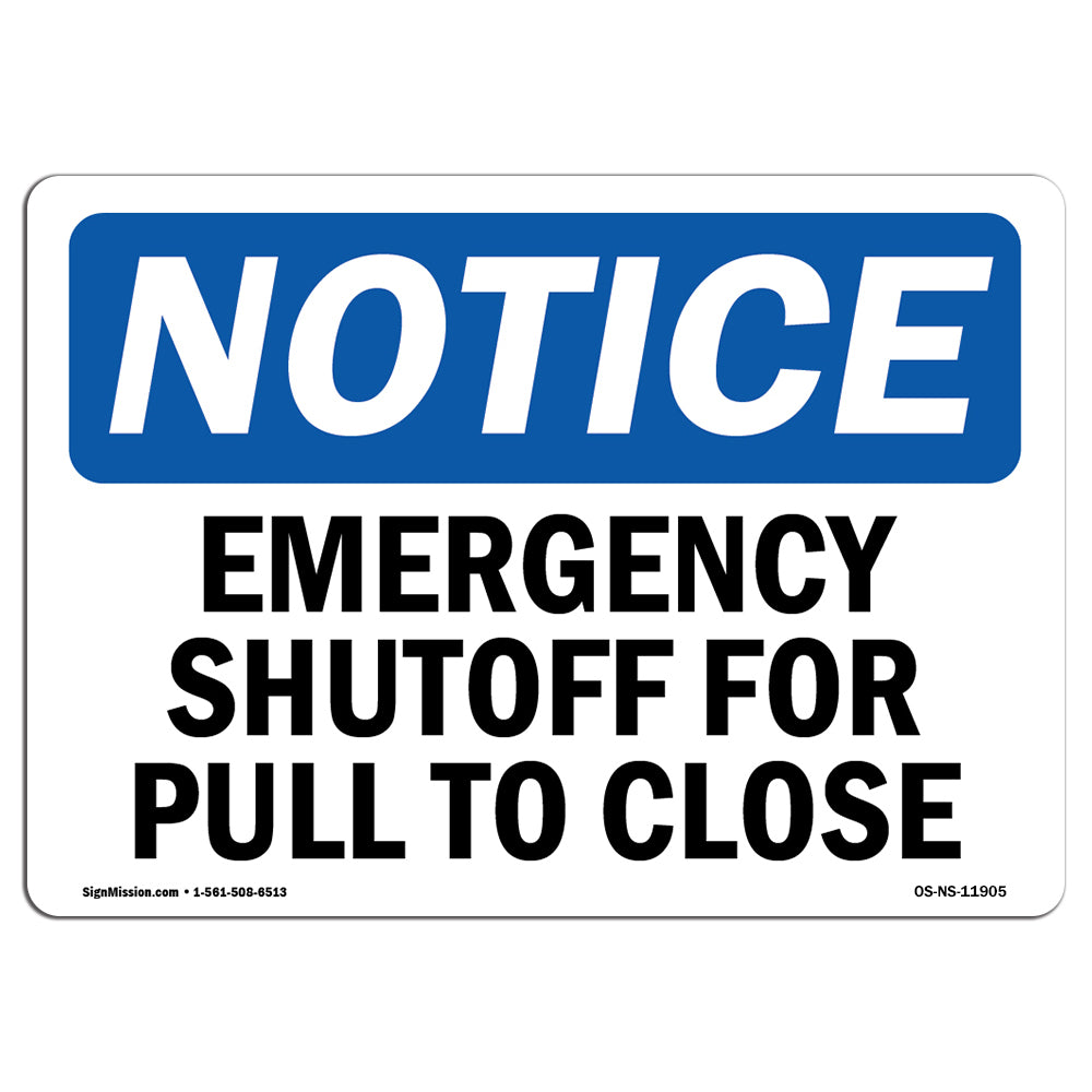 Emergency Shutoff Pull To Close