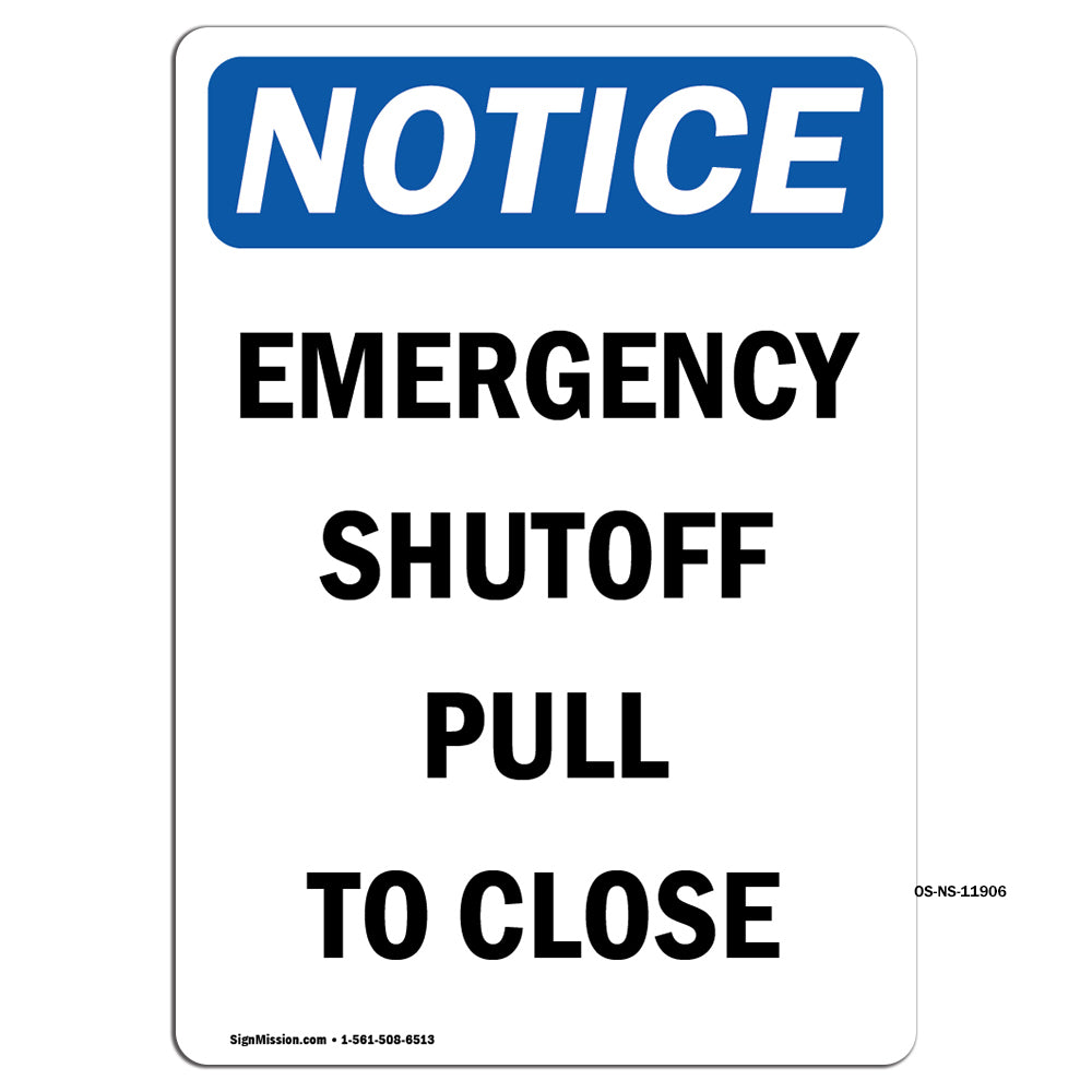 Emergency Shutoff Pull To Close