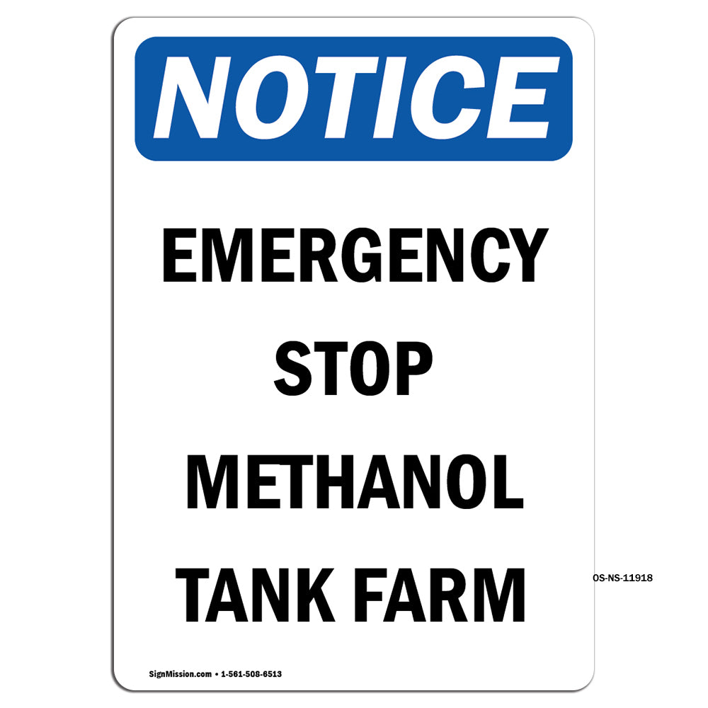 Emergency Stop Methanol Tank Farm