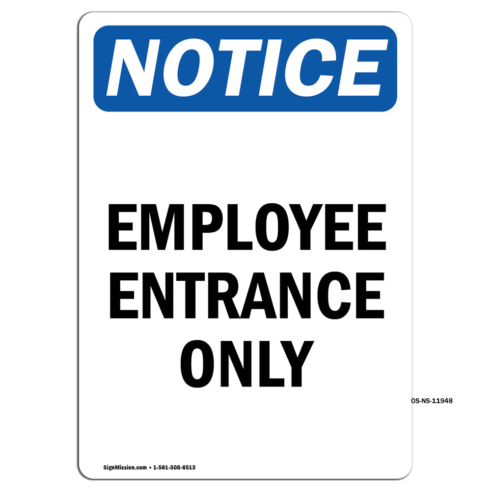 Employee Entrance Only