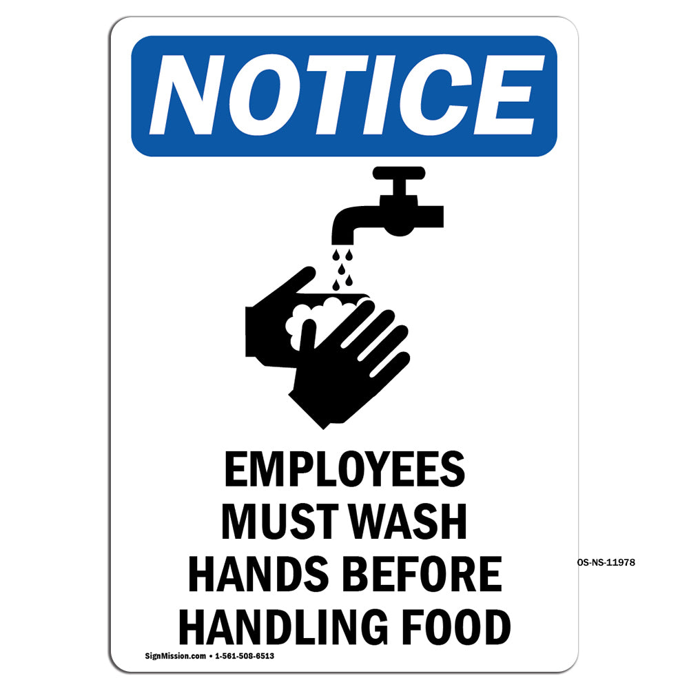 Employees Must Wash Hands Before