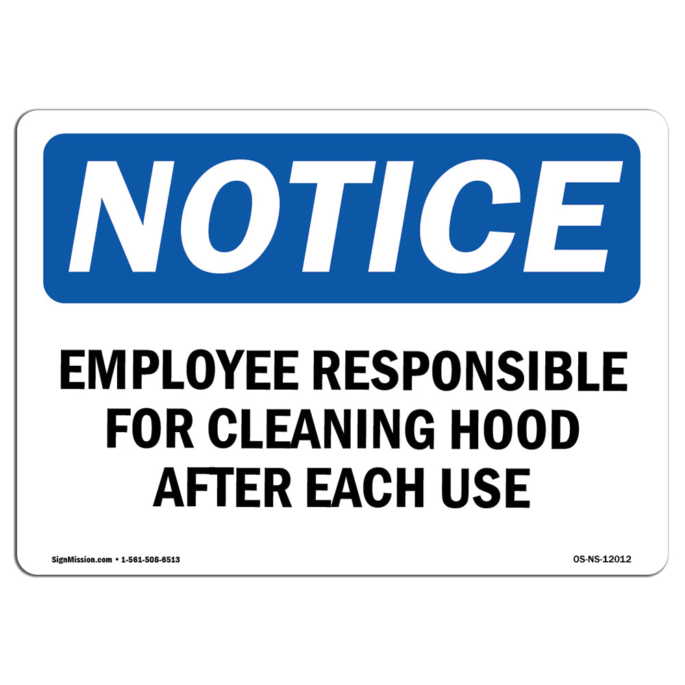 Employees Responsible For Cleaning Hood