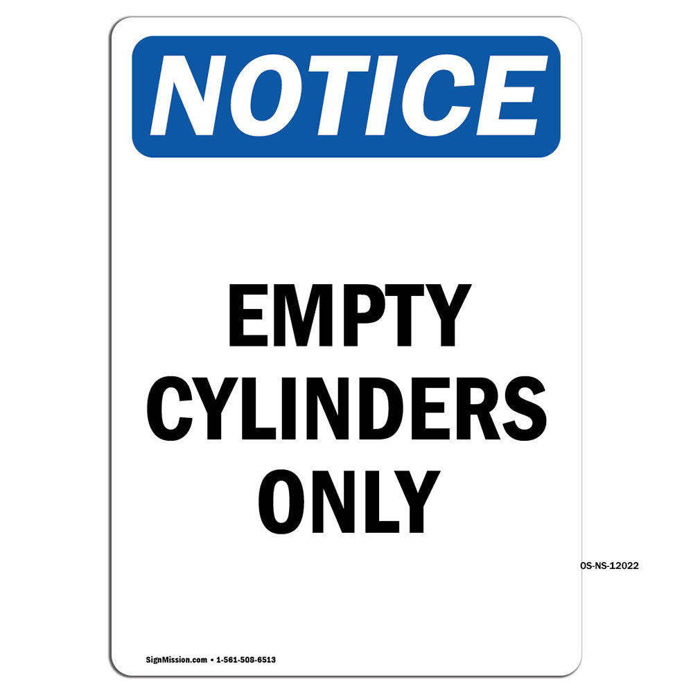 Empty Cylinders Only