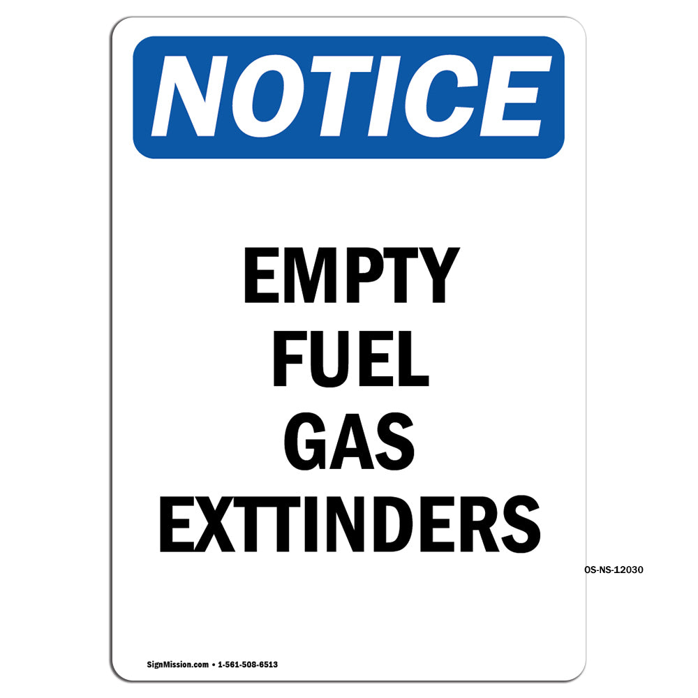 Empty Fuel Gas Cylinders