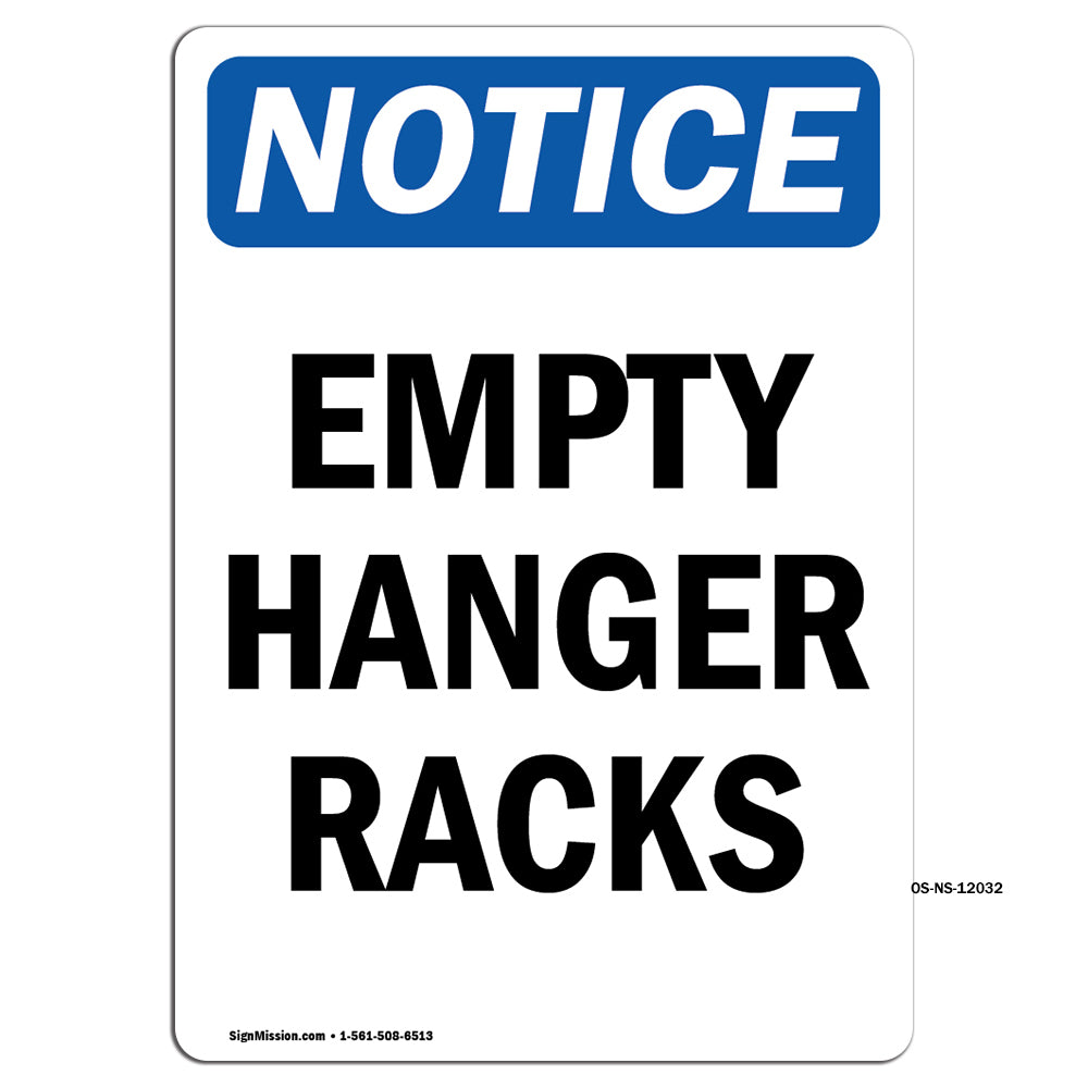 Empty Hanger Racks