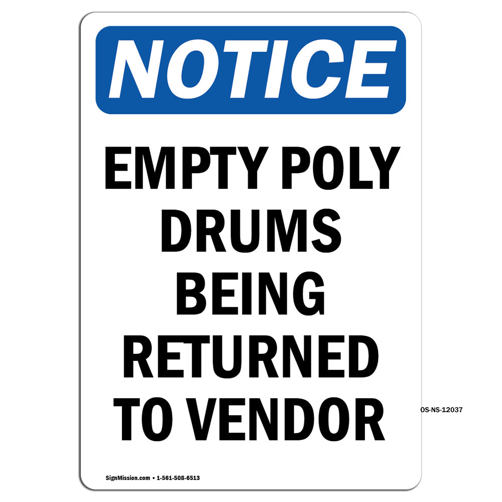 Empty Poly Drums Being Returned