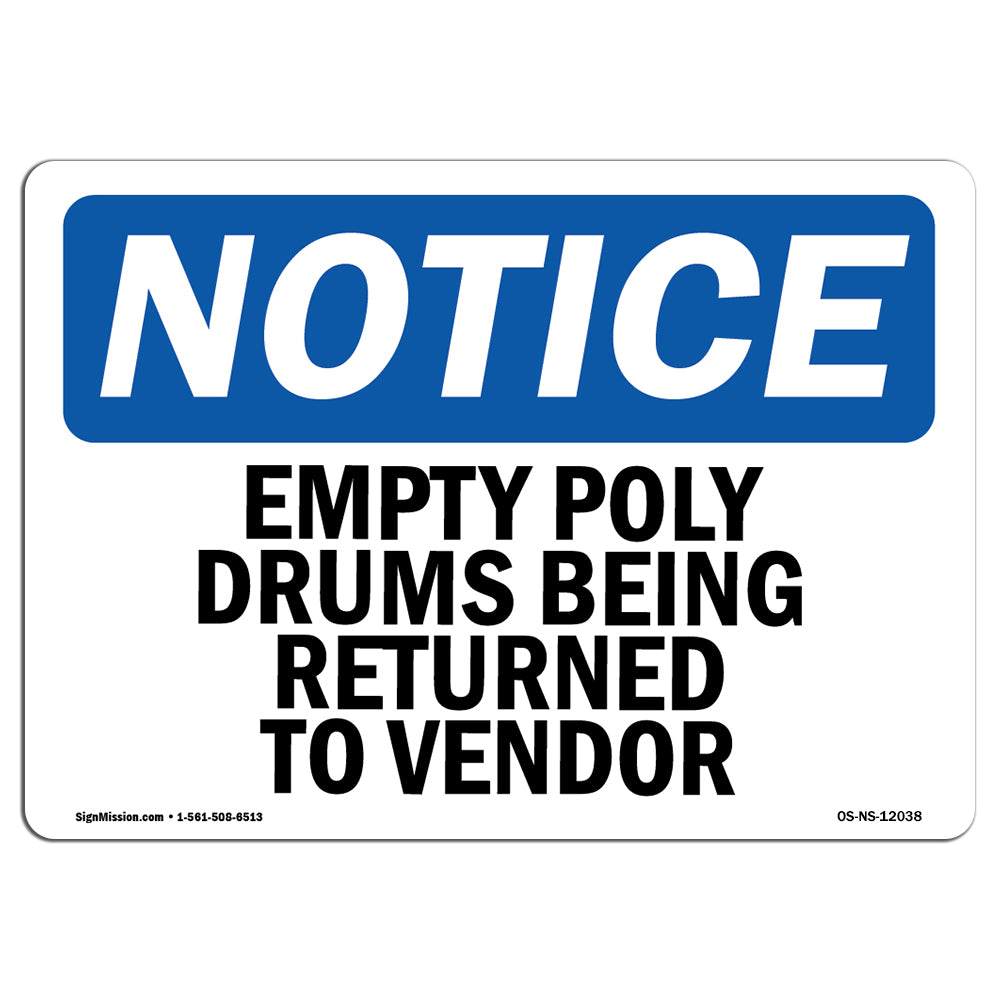 Empty Poly Drums Being Returned