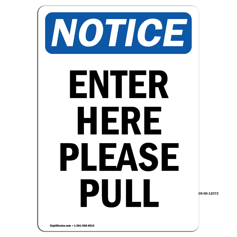 Enter Here Please Pull