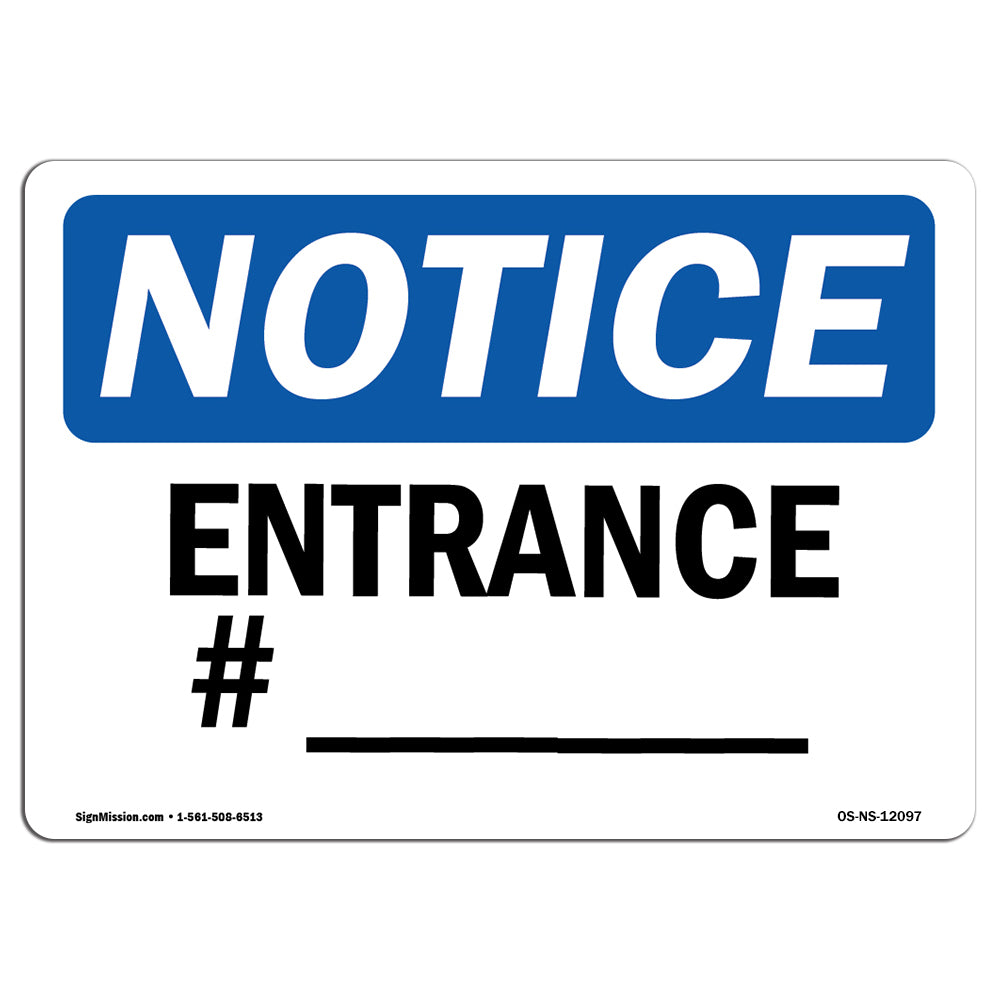 Entrance # ____