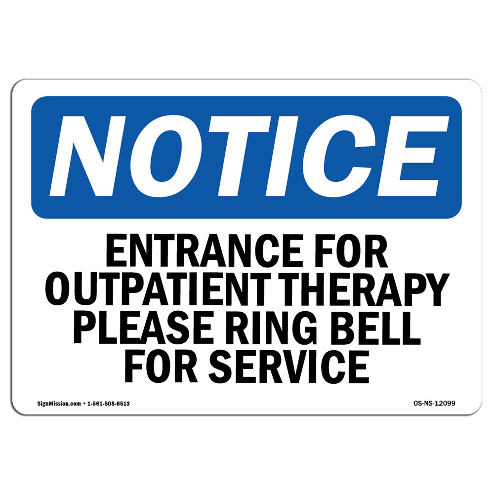 Entrance For Outpatient Therapy Please Ring