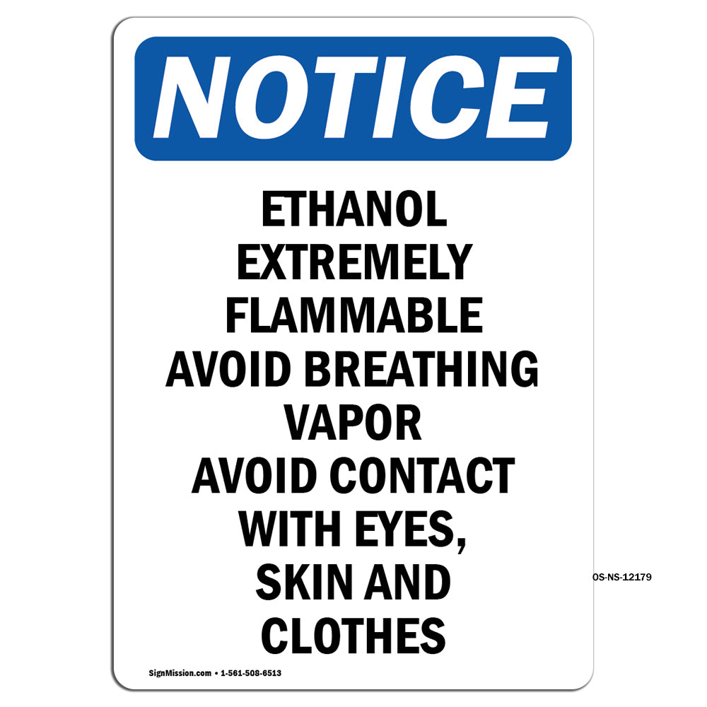 Ethanol Extremely Flammable Avoid Breathing