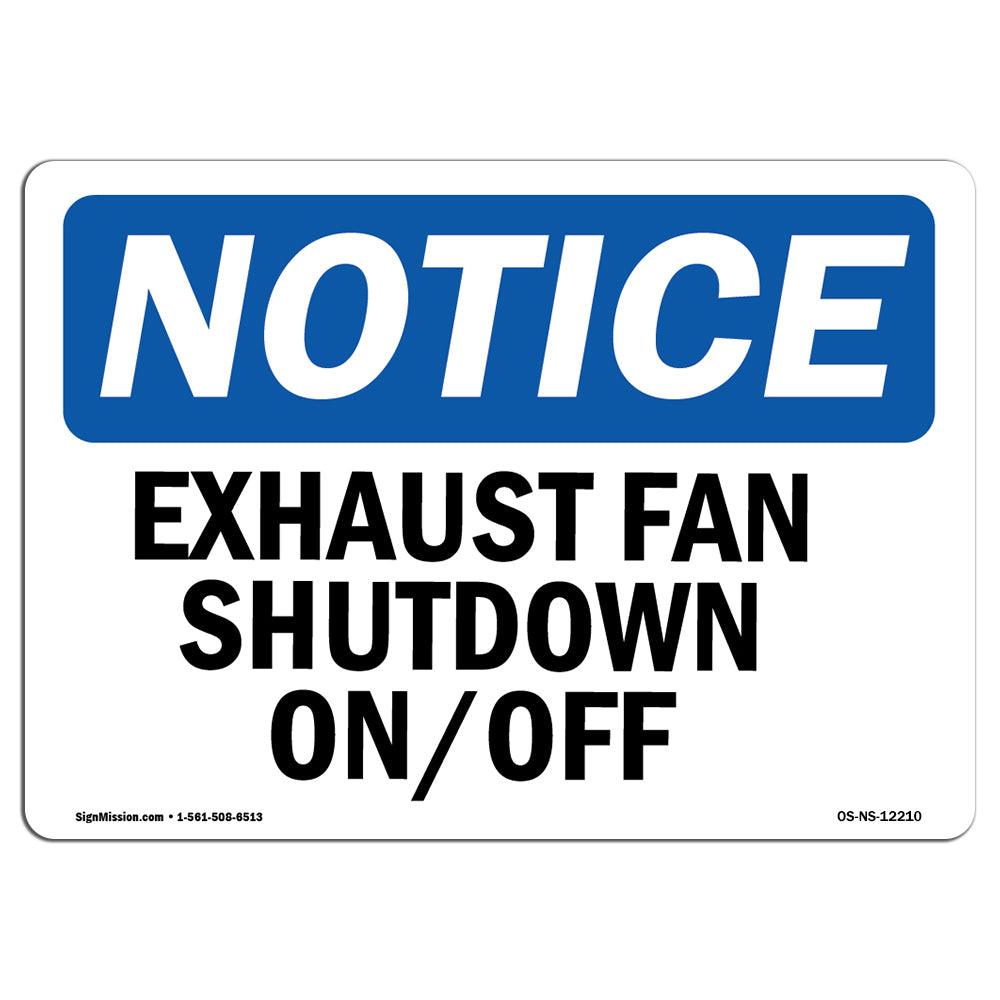 Exhaust Fan Shutdown On Off