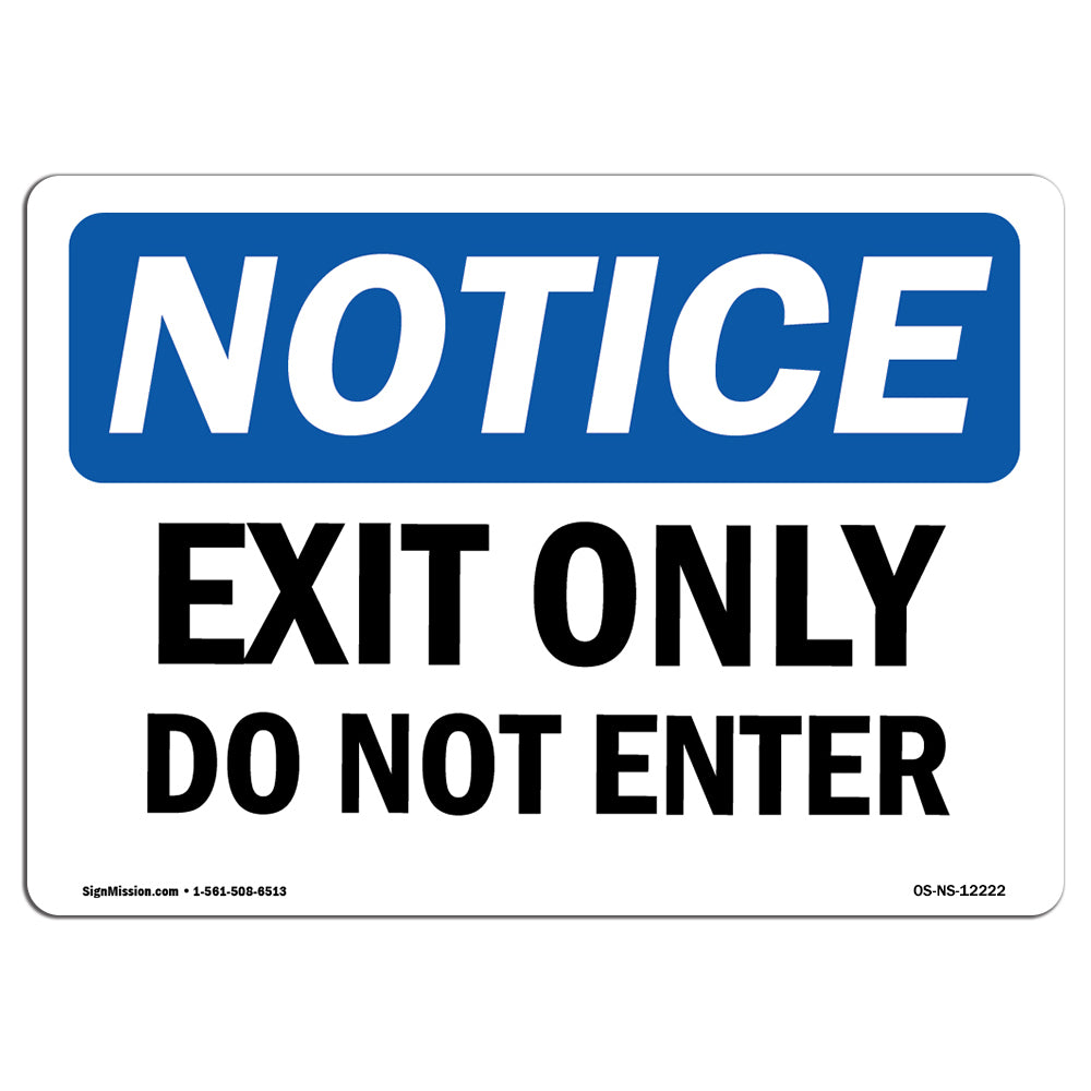 Exit Only Do Not Enter