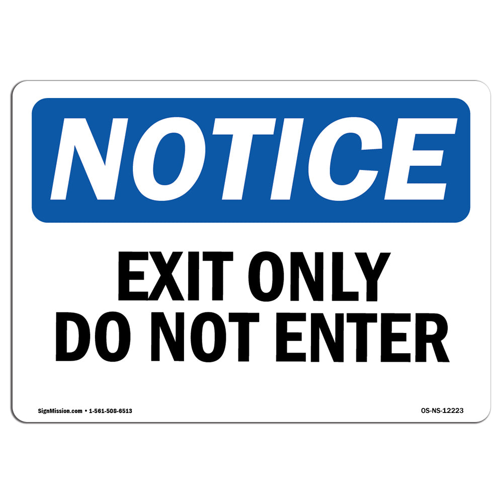 Exit Only Do Not Enter