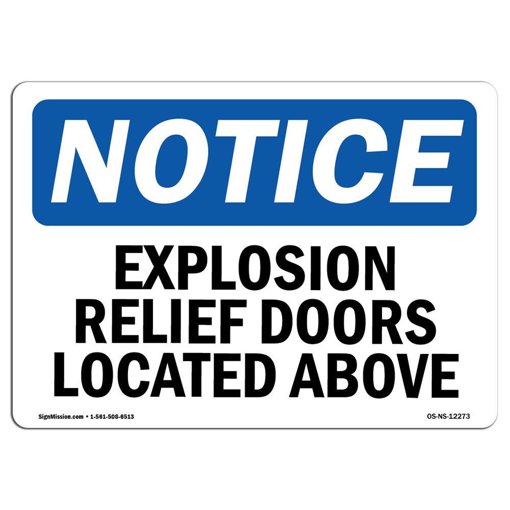 Explosion Relief Doors Located Above Sign