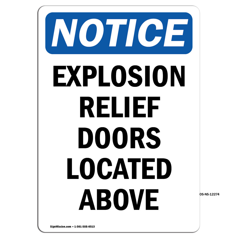 Explosion Relief Doors Located Above Sign